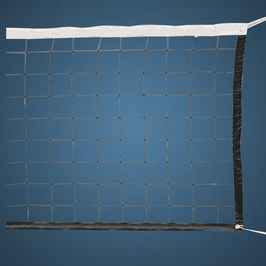 Volleyball Replacement Net with Rope Cable (2.5mm Nylon Mesh) (32 ft.L x 36 in.H) (Black)